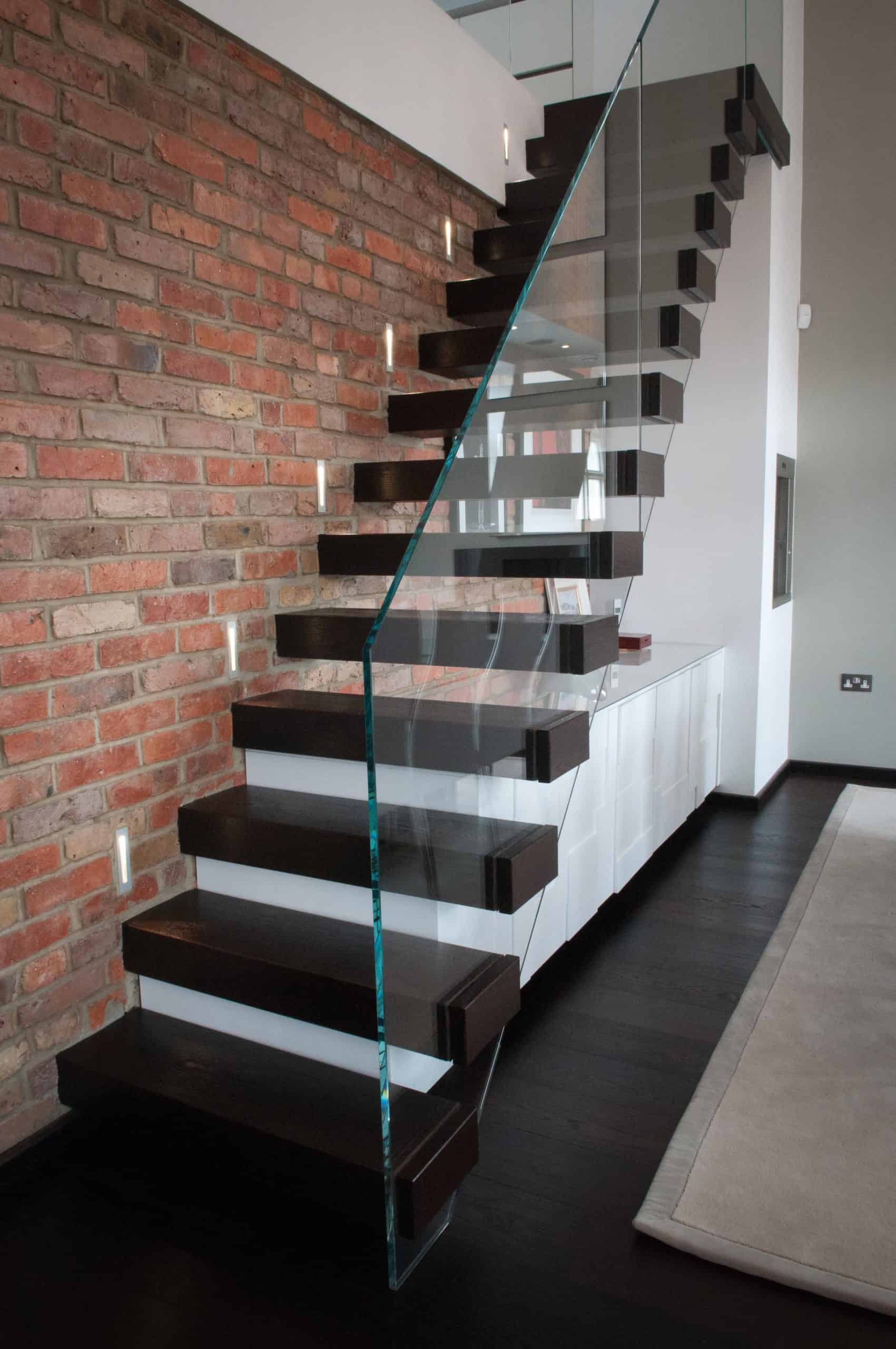 Dark Thermo Oak Oiled Dark Thermo Oak Stairs