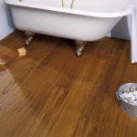 Burma Teak Wood Flooring in Bathroom