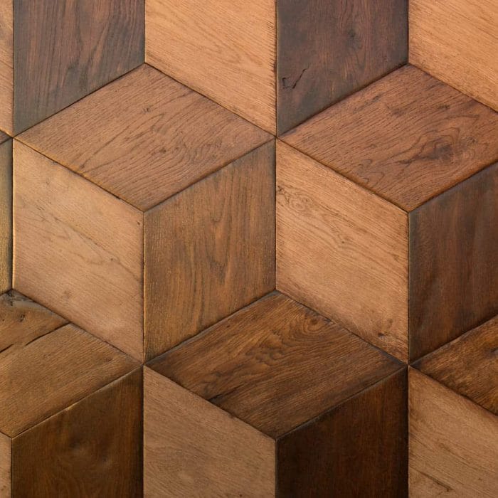 Aged Oak Cubes Woof Flooring