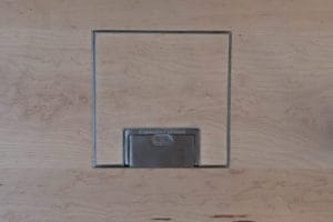 Birds Eye Maple Wood Flooring on Socket Box