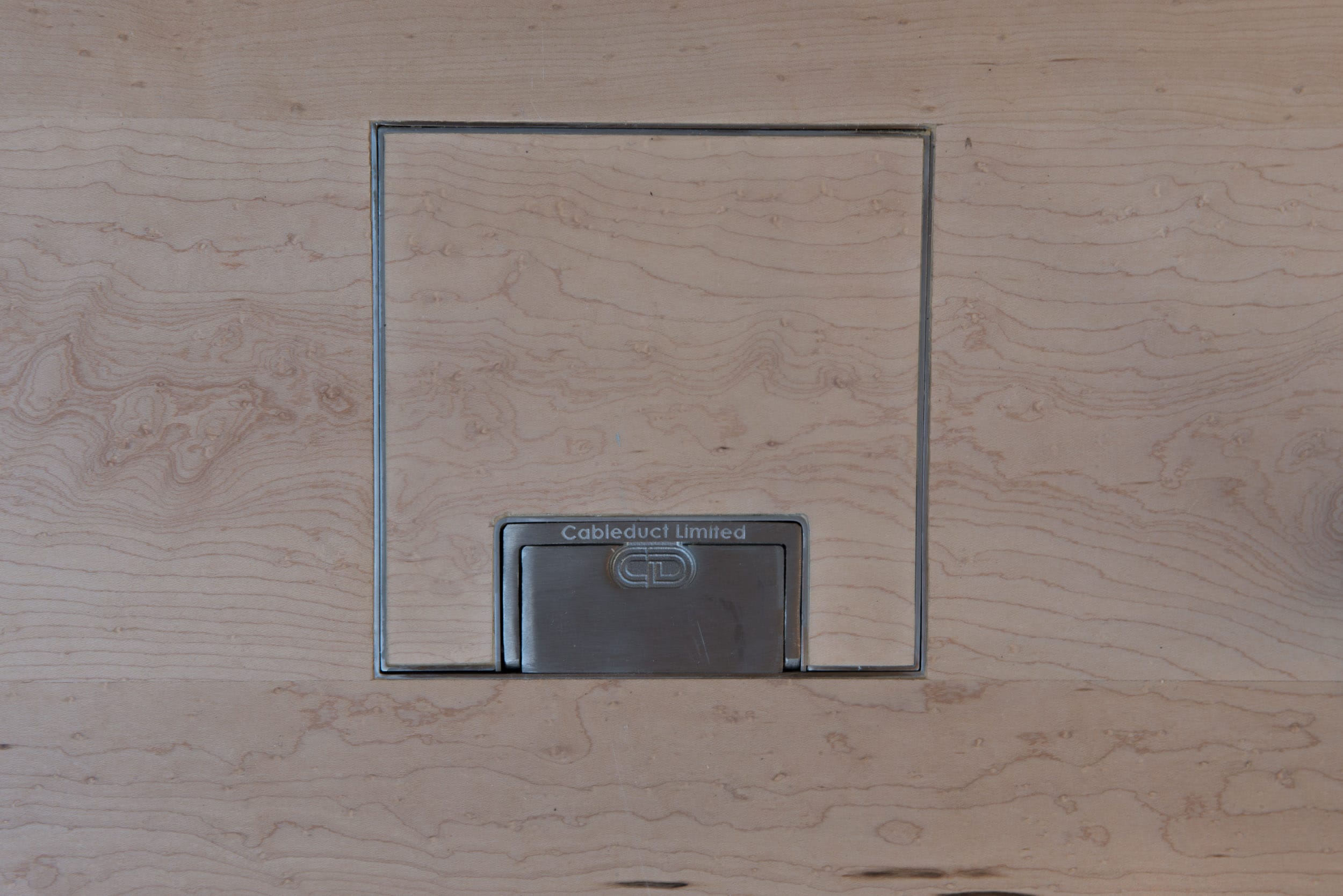 Birds Eye Maple Wood Flooring on Socket Box