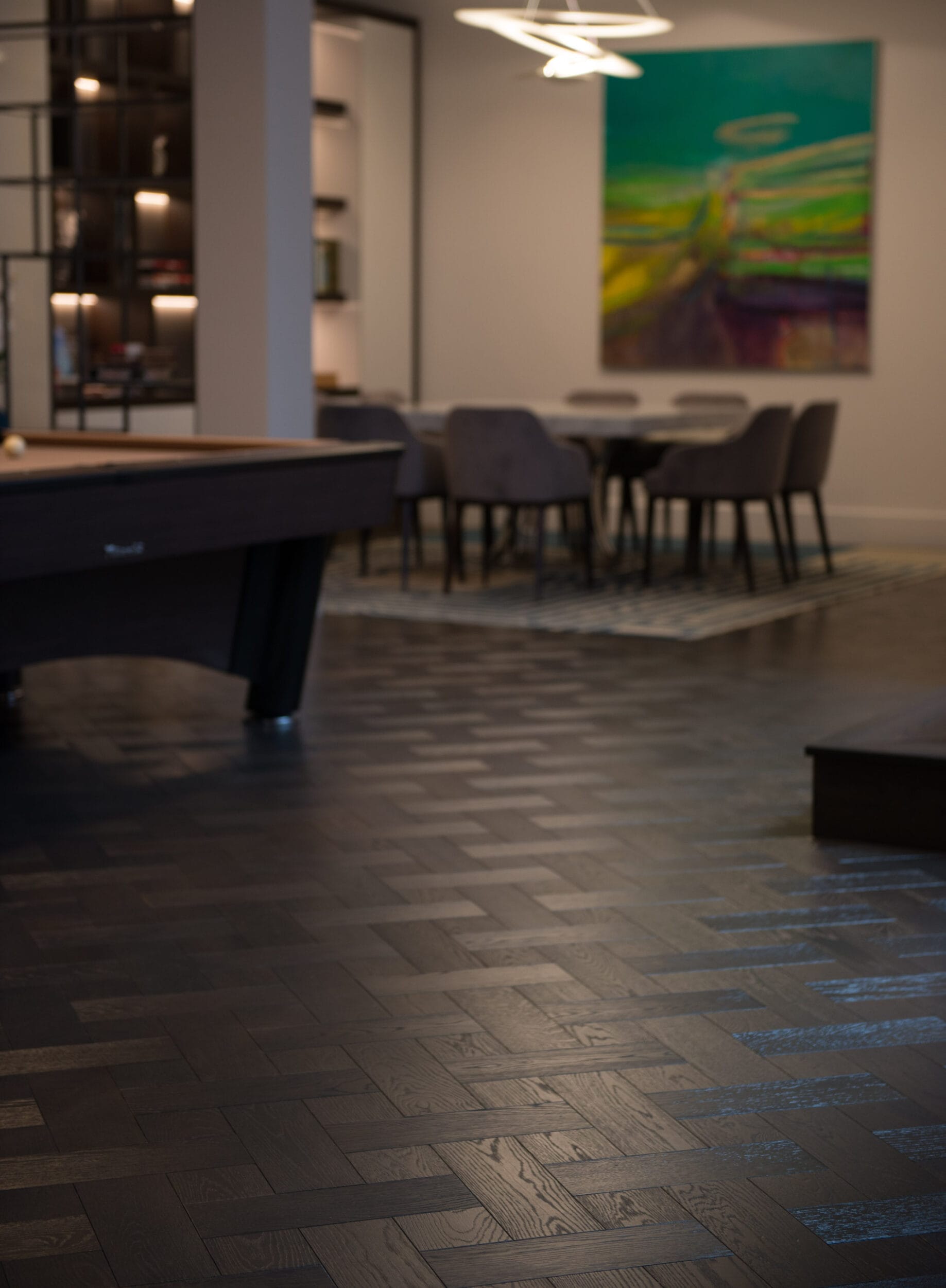 Swinley Oak Basket Weave parquet flooring