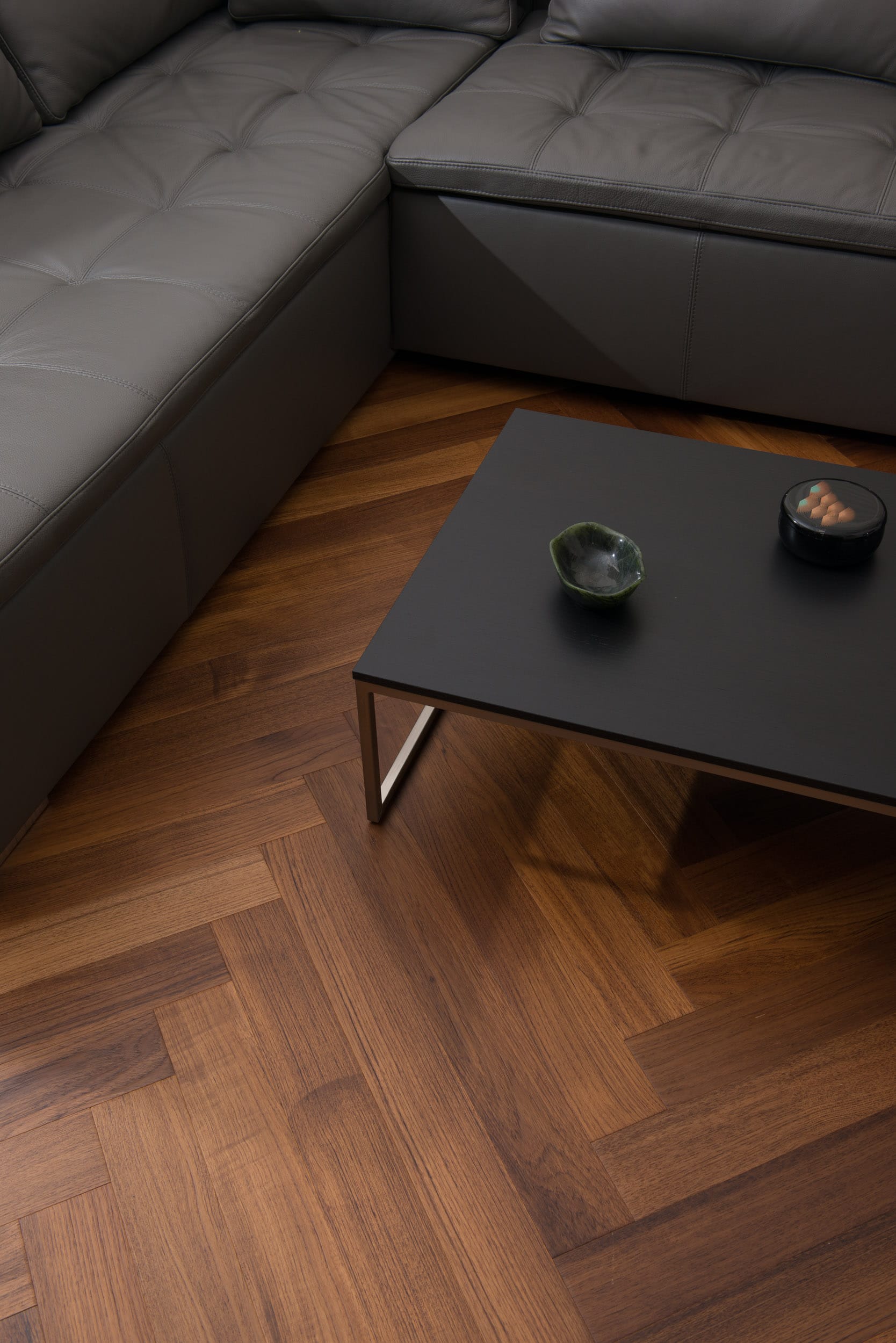 Teak Herringbone Parquet Wood Flooring