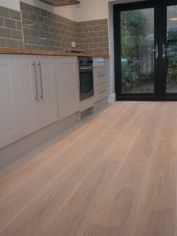 Light Borrowdale Oak Wood Flooring in Kitchen