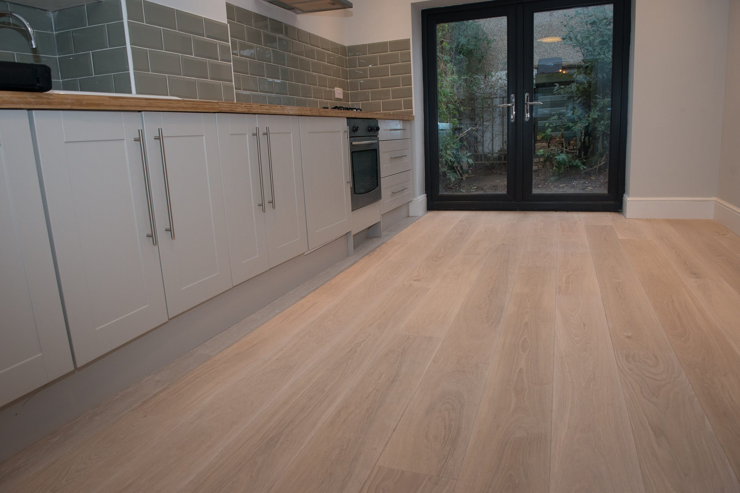 Light Borrowdale Oak Wood Flooring in Kitchen