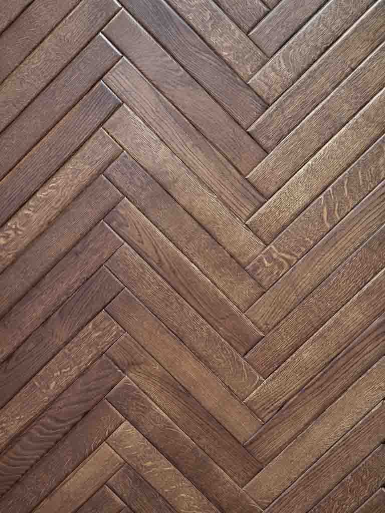 65 x 500mm narrow strip oak herringbone with large bevel