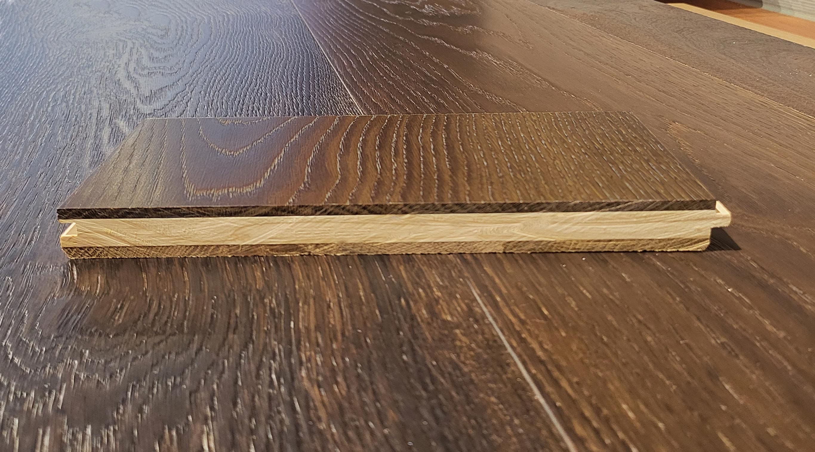 Dark Core Smoked Oak Plank structure