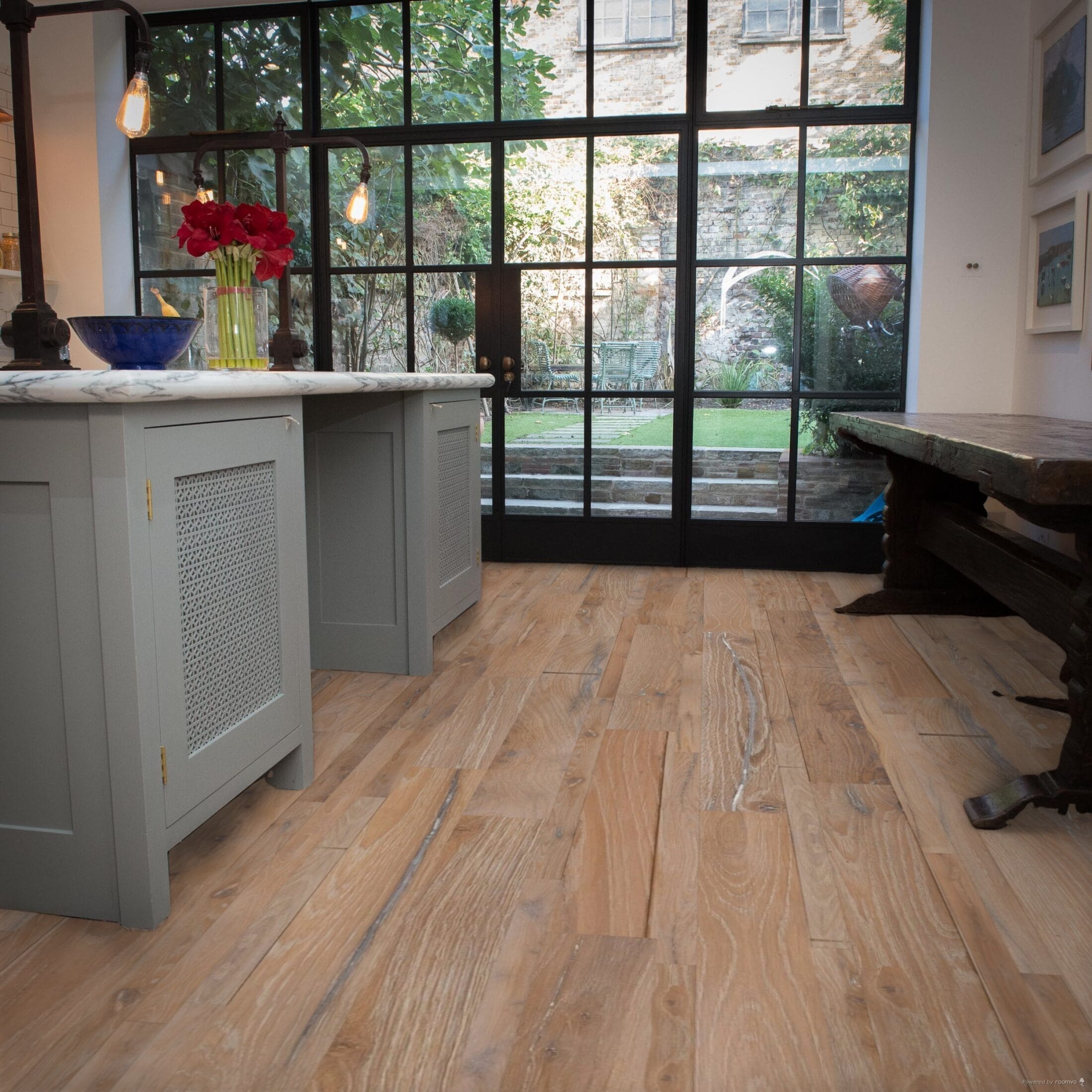 Reclaimed Oak flooring white lucca