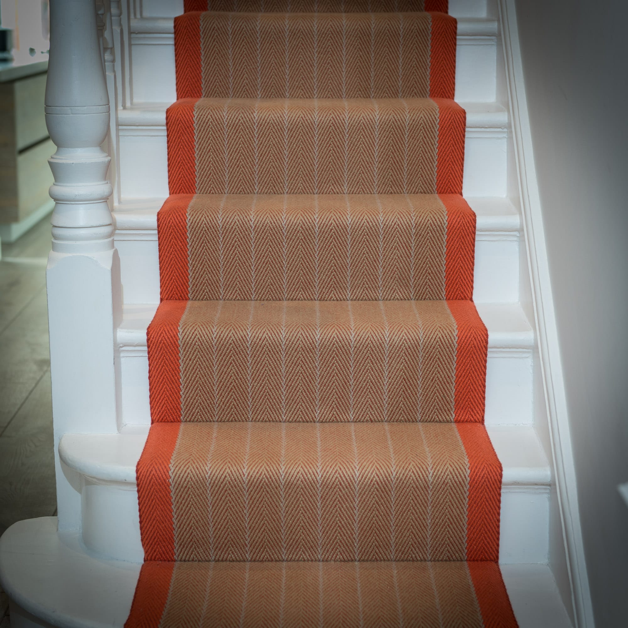 Dart Persimmon Wool Flatweave Runner