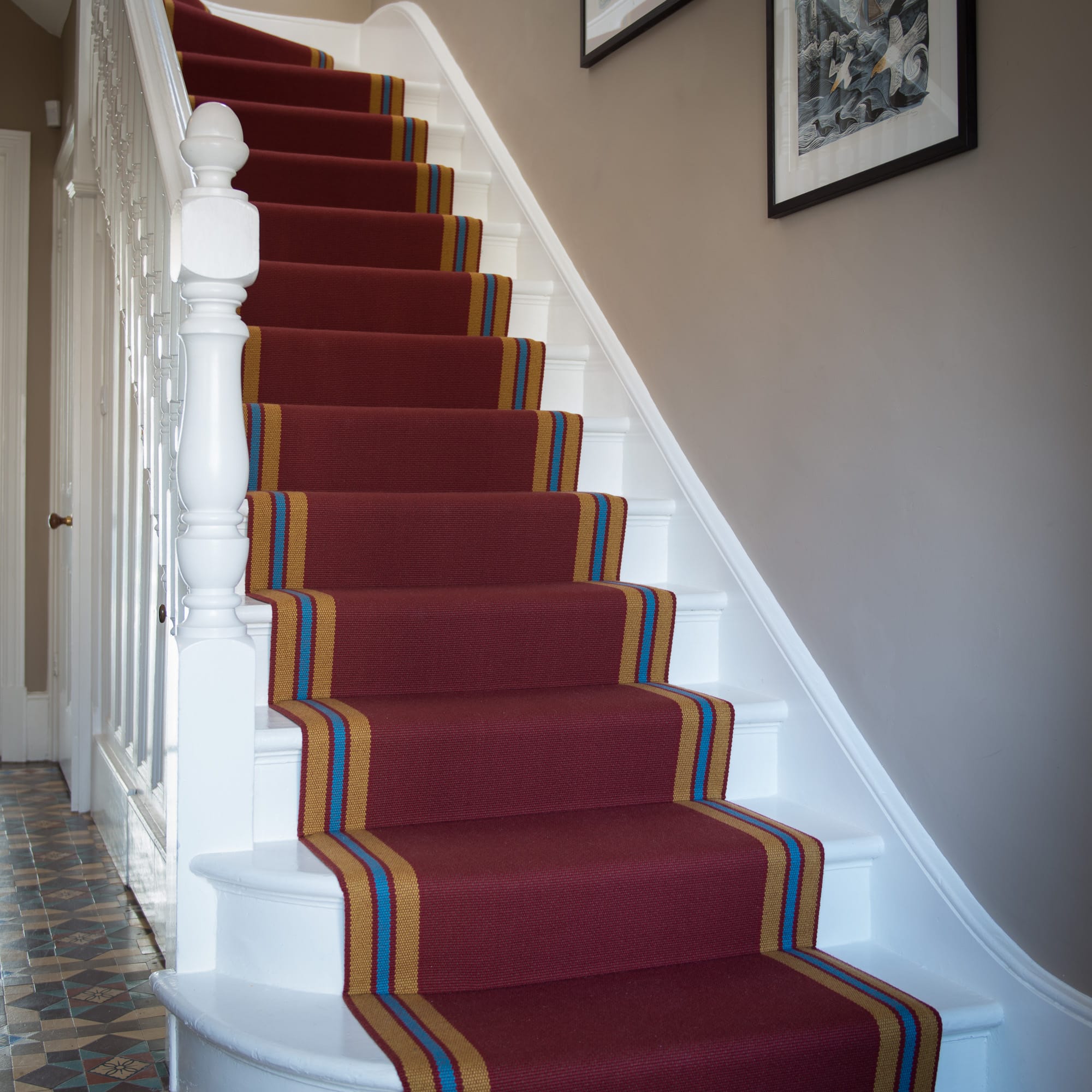 Woodville Flatweave runner with border