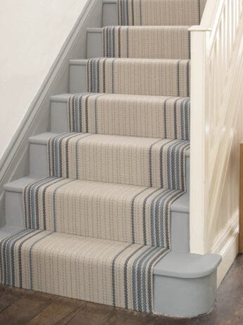 Hayward Prussian Flatweave Stair Runner