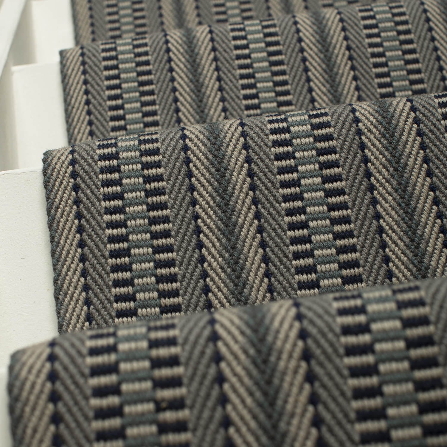 Lennox Steel Flatweave Runner Lennox Steel Flatweave Stair Runner