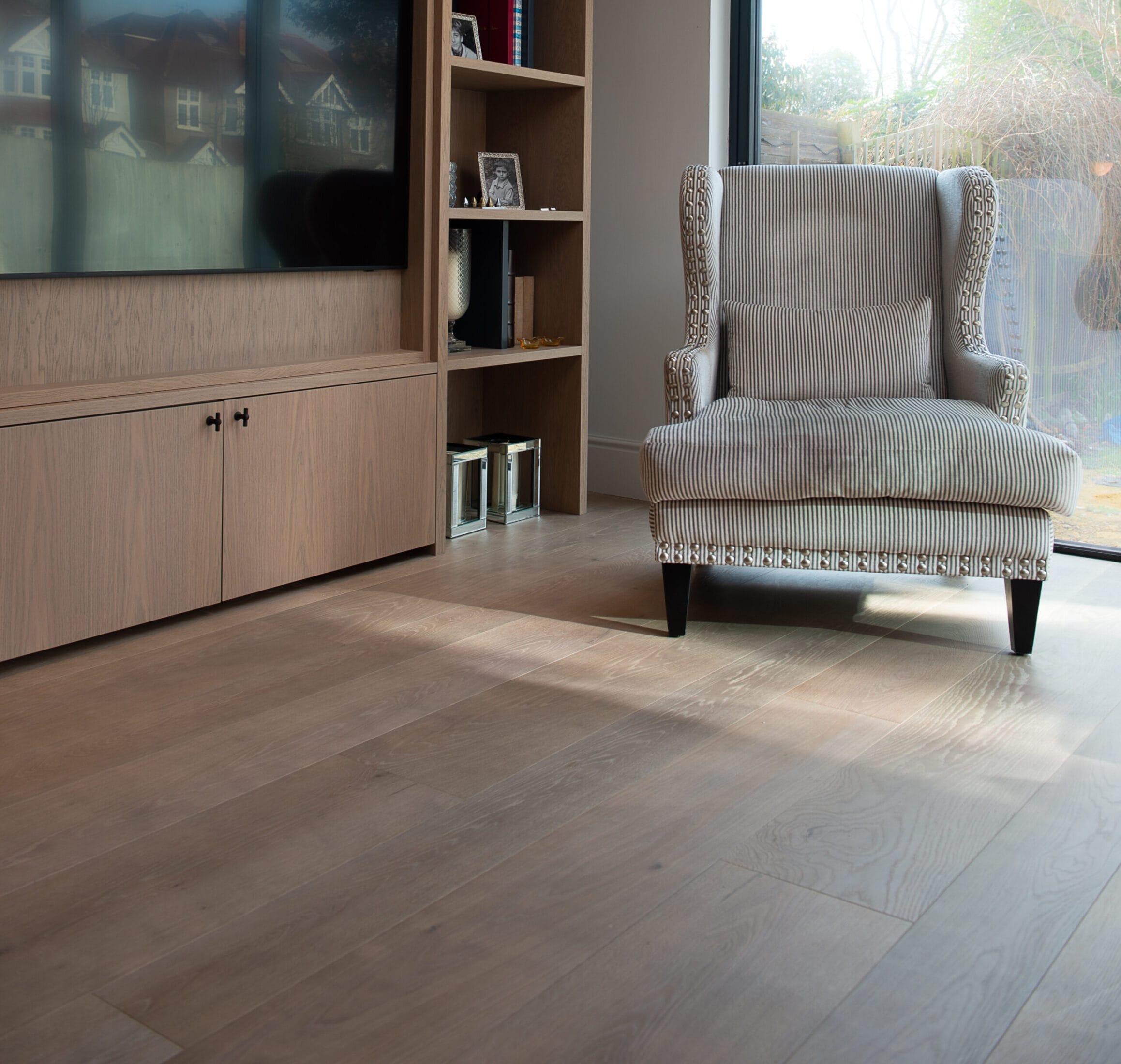 Dominica Oak Grey Herringbone | Oak Flooring | Urbane Living