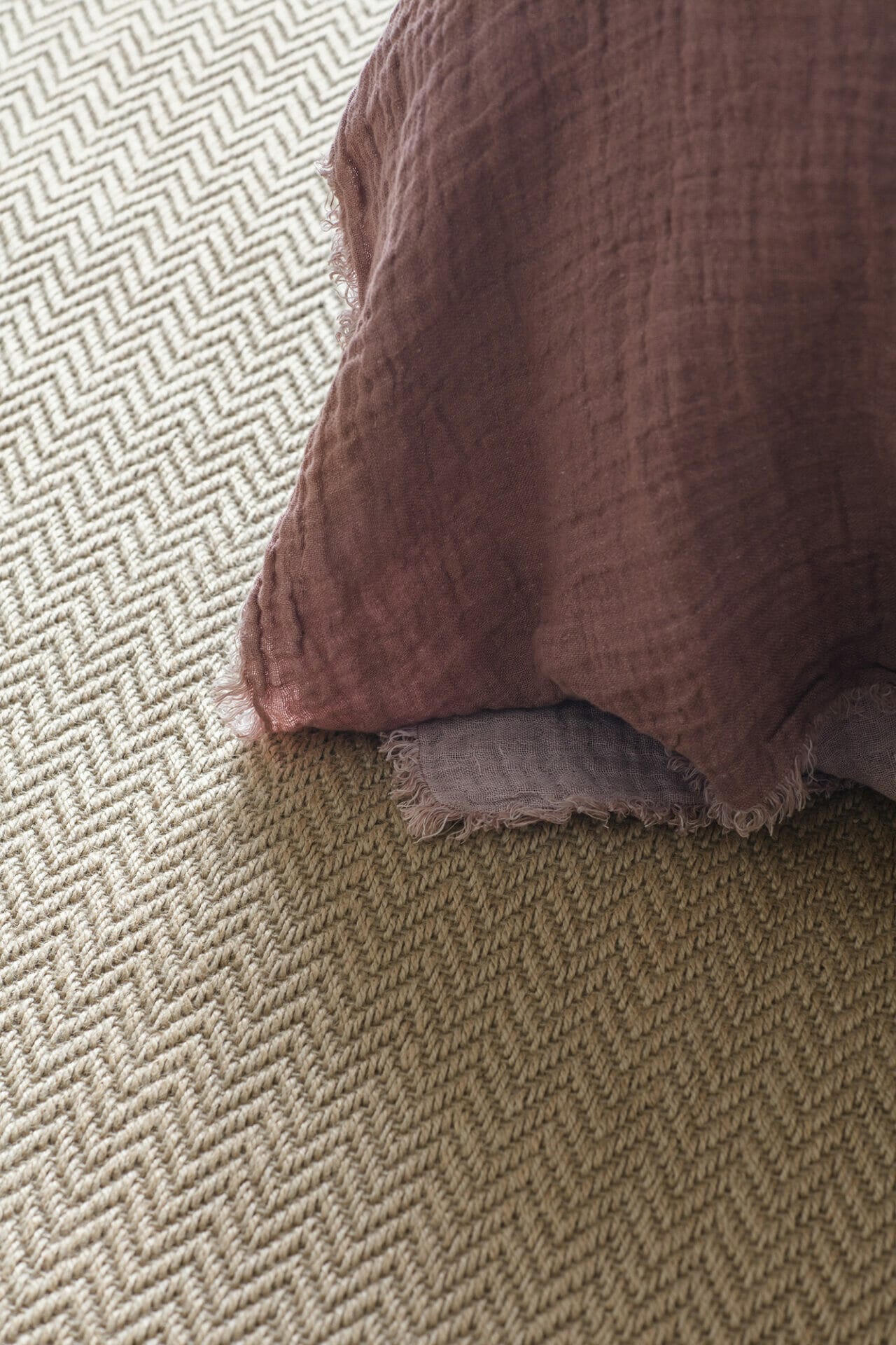 Jute Chevron Natural Carpet