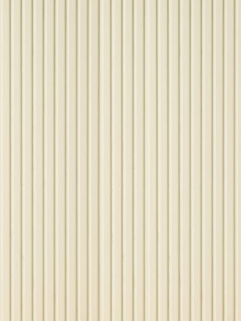 Fluted wall panelling in oak with Pure White Lacquer finish