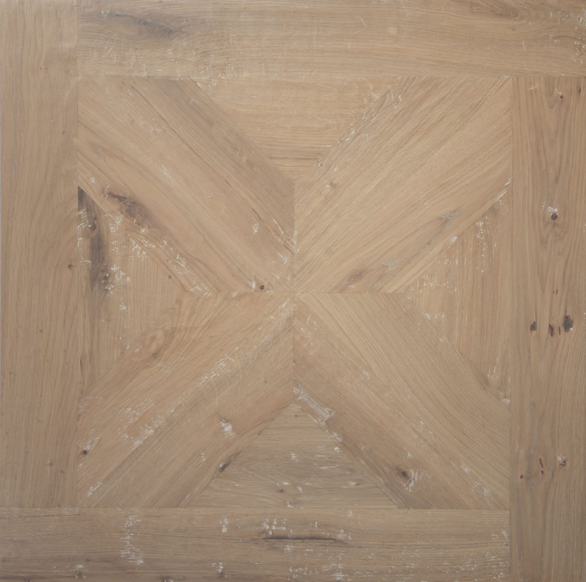 Distressed Oak Parquet Panel