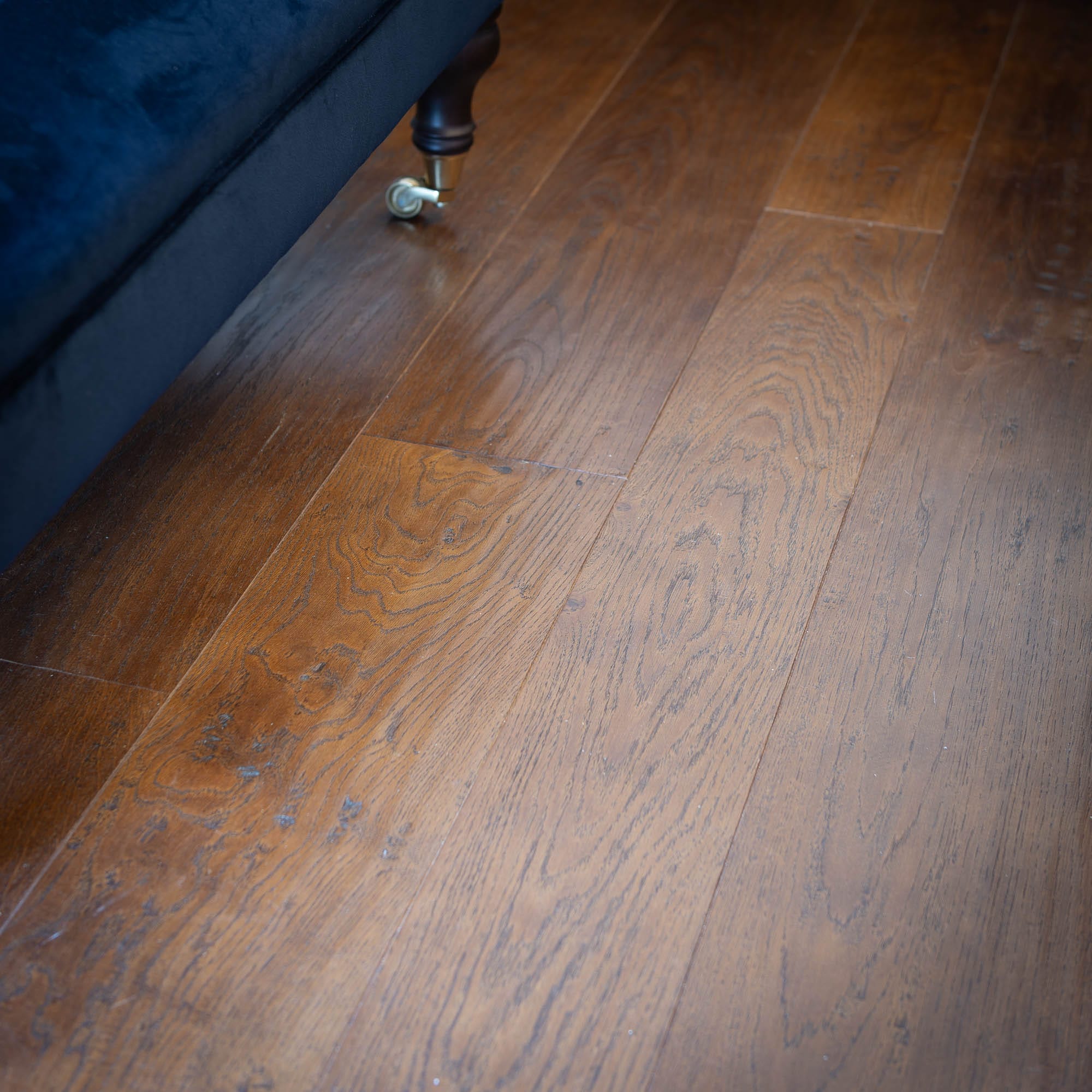 Aged Oak Flooring Old English Dark Brown Oak