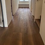 Wide Plank Oak Flooring in hallway