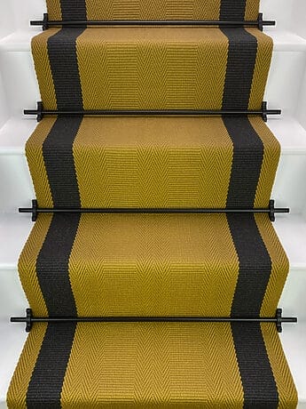 Yellow Flatweave Stair Runner