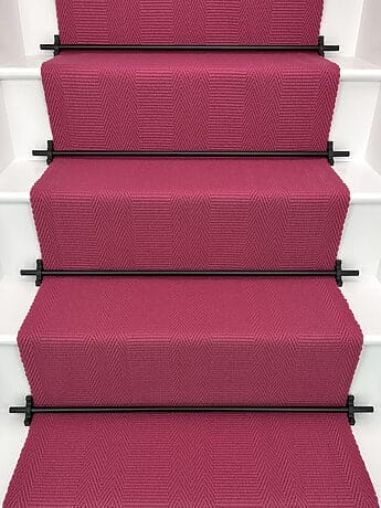 Parisien Pink Morden Flatweave Stair Runner Neutral Colour