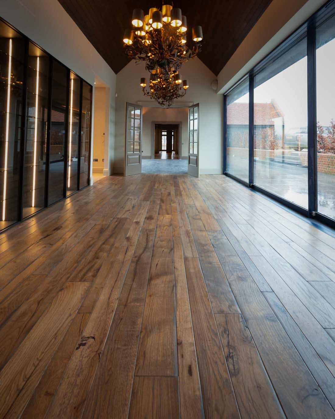 Reclaimed Wood Flooring in Barn