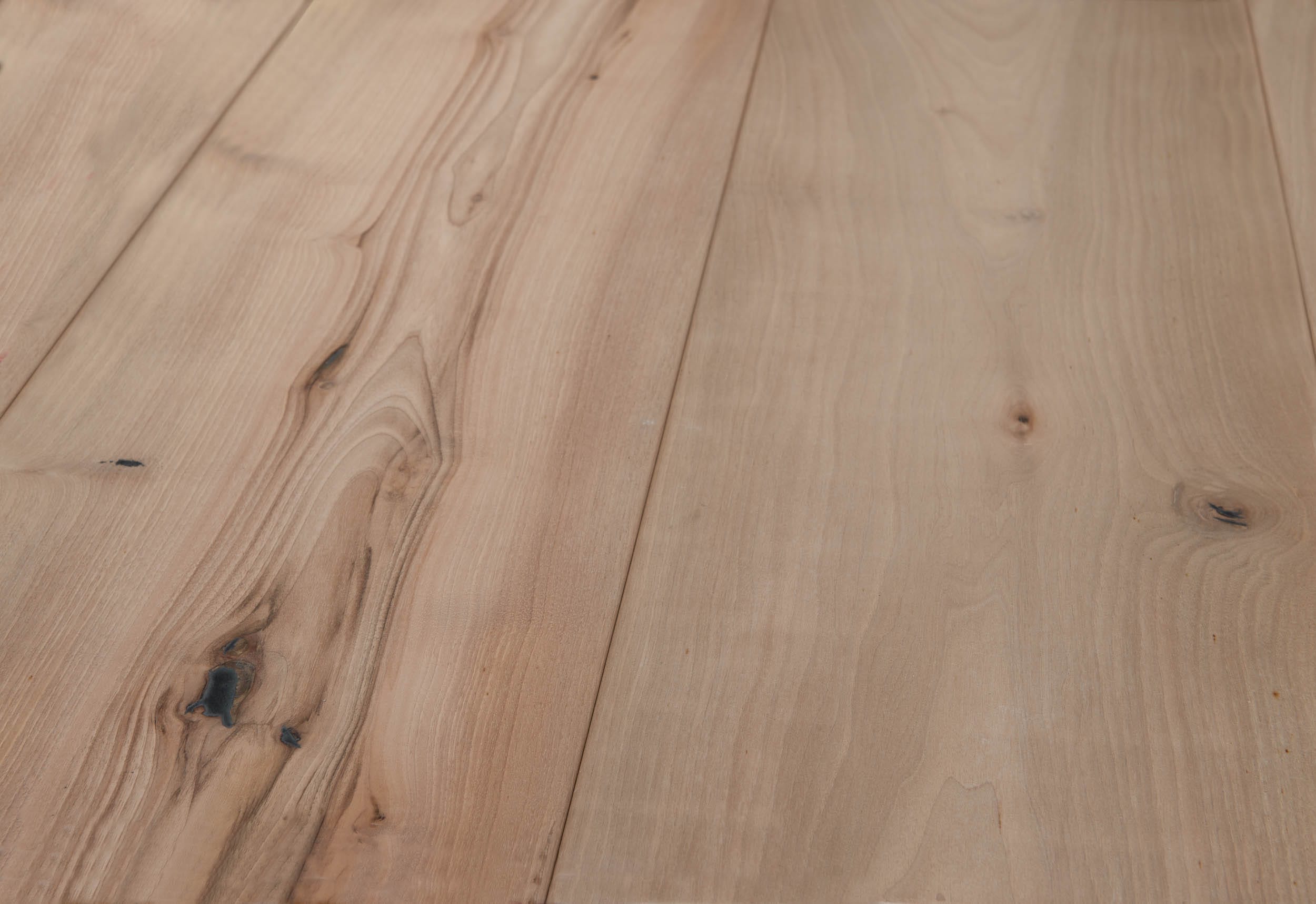 European Walnut Time Worn ! Cadogan Oiled European Elm Wide Plank with Raw effect finish