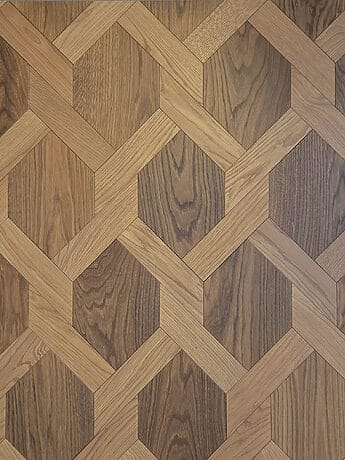 2 tone mansion weave parquet flooring