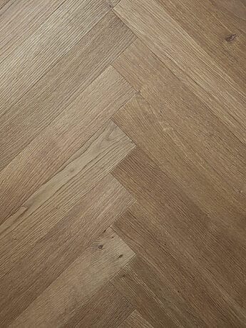 Light Brown Oak Herringbone Wood Flooring
