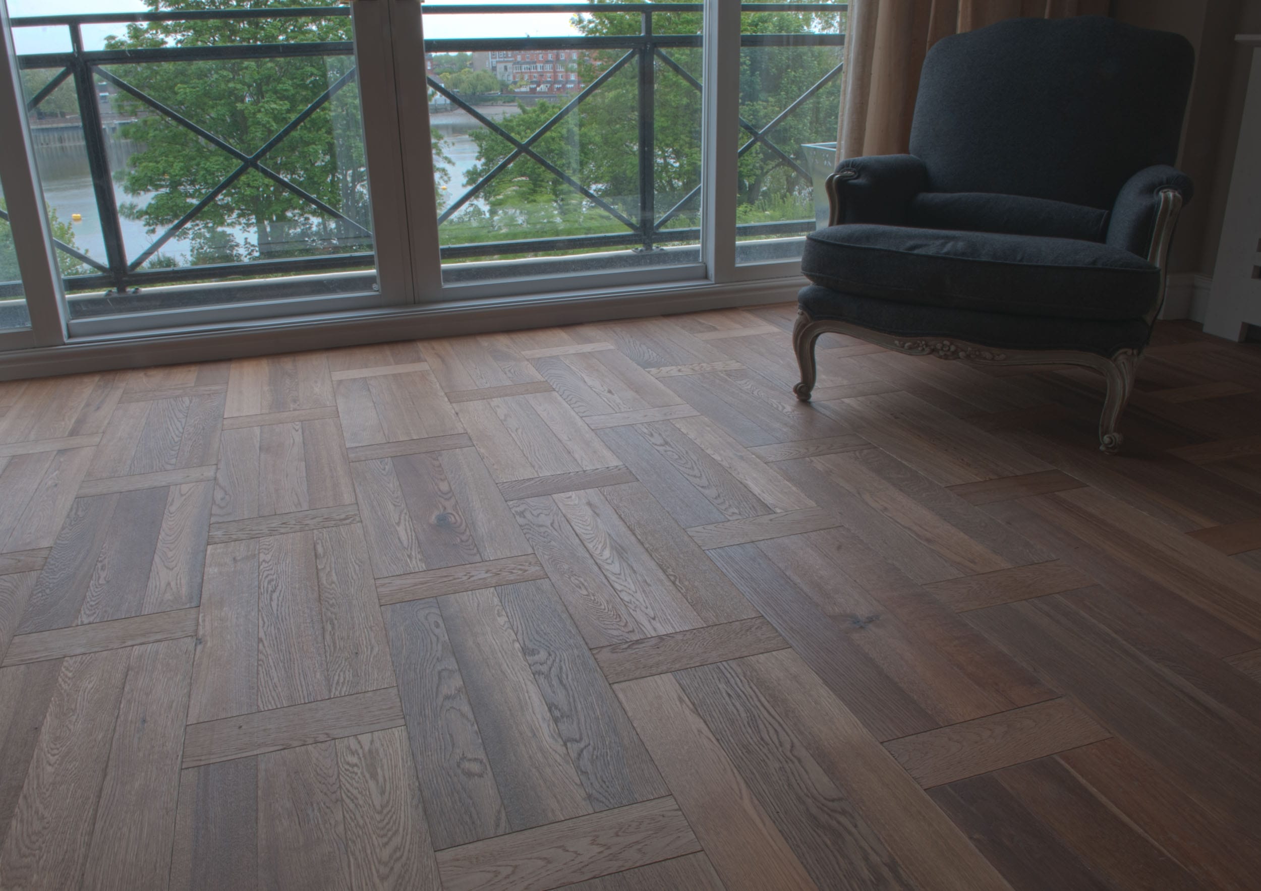 Basketweave Design 2 Basketweave Design II Parquet Flooring in modern apartment