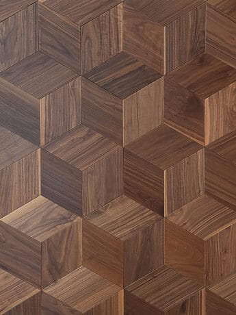 Cube Design Parquet Flooring American Walnut