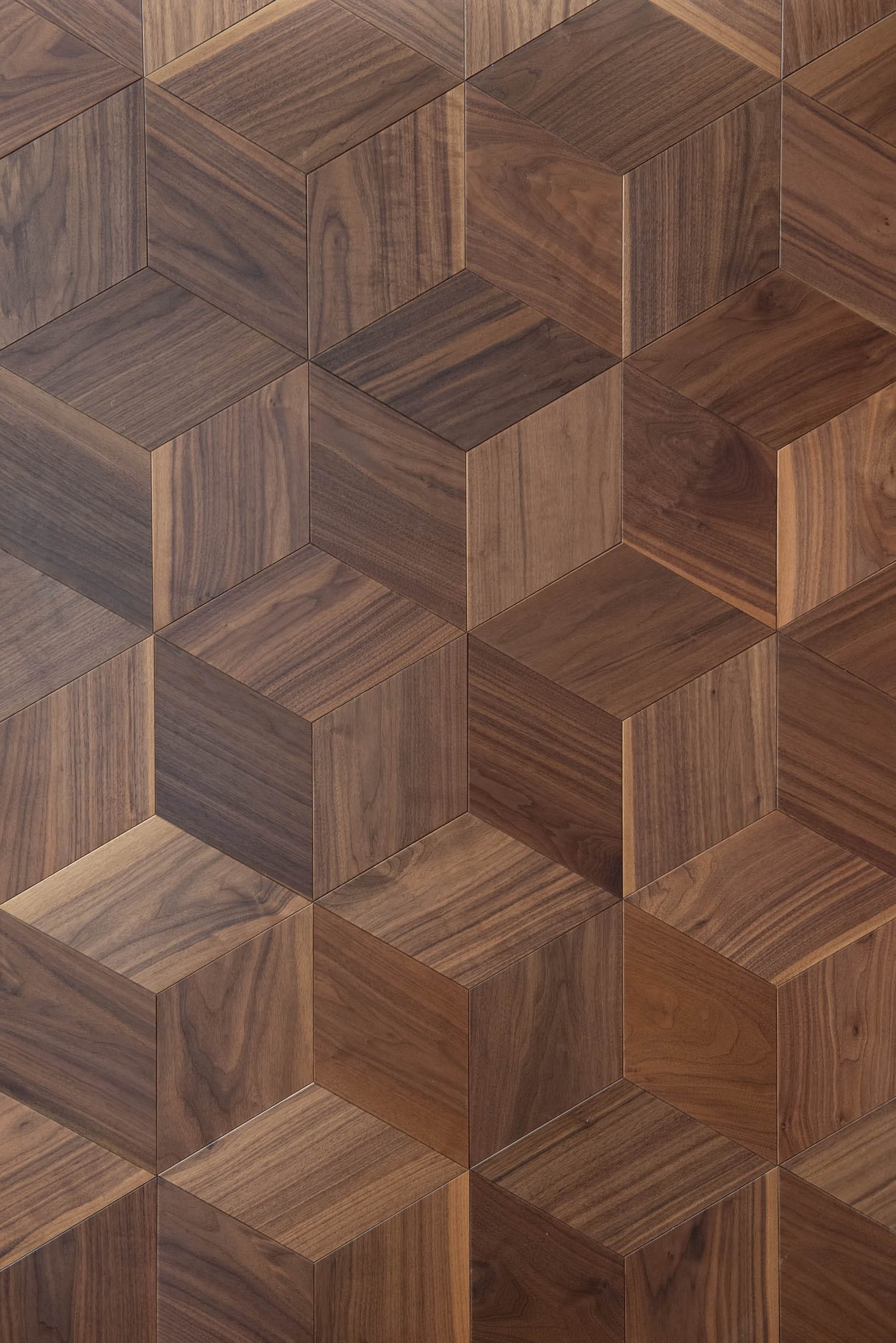 Cube Design Parquet Flooring American Walnut
