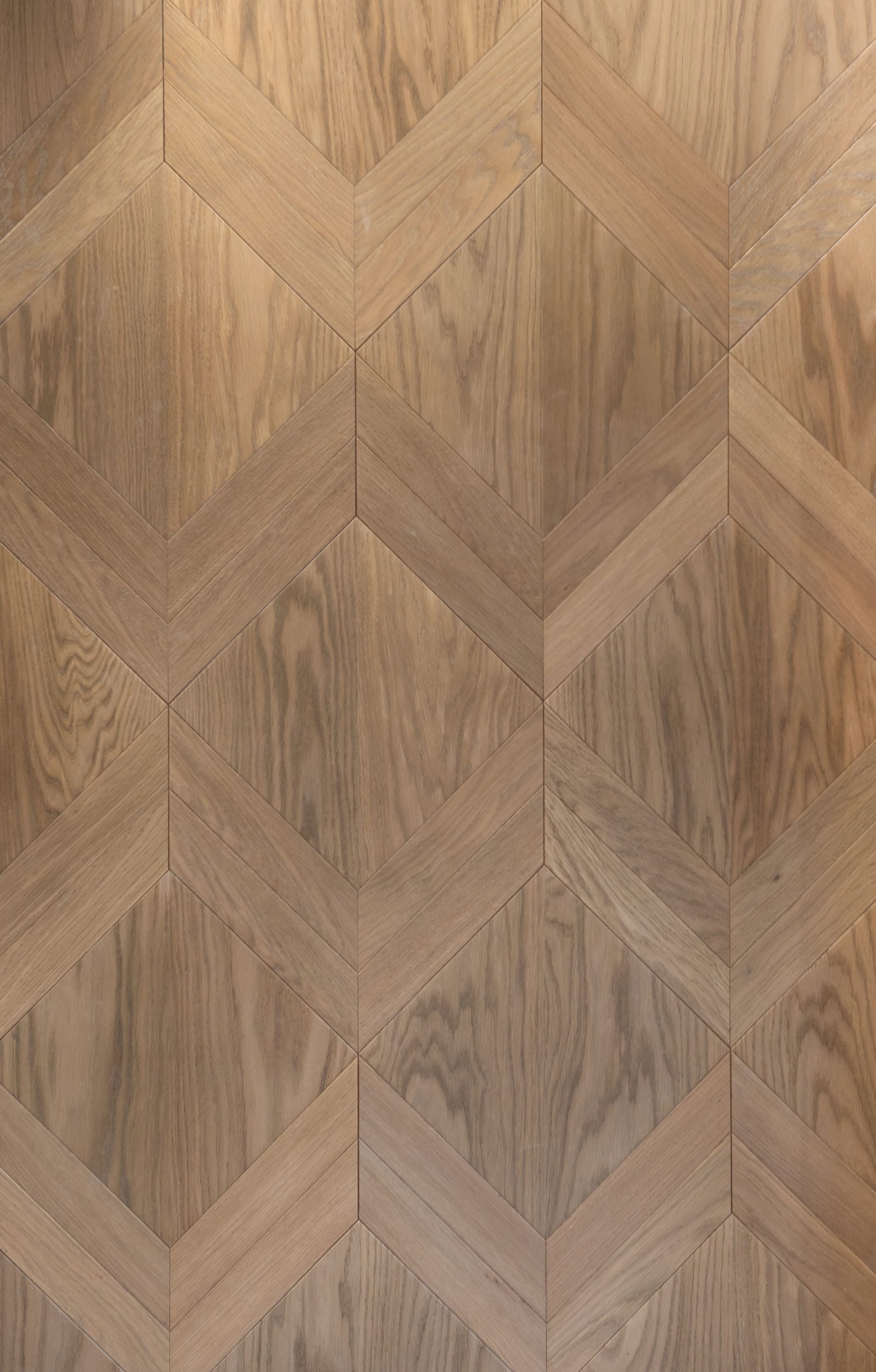 Diamond II Ritz Oak Parquet panels with Chevron and Diamond design